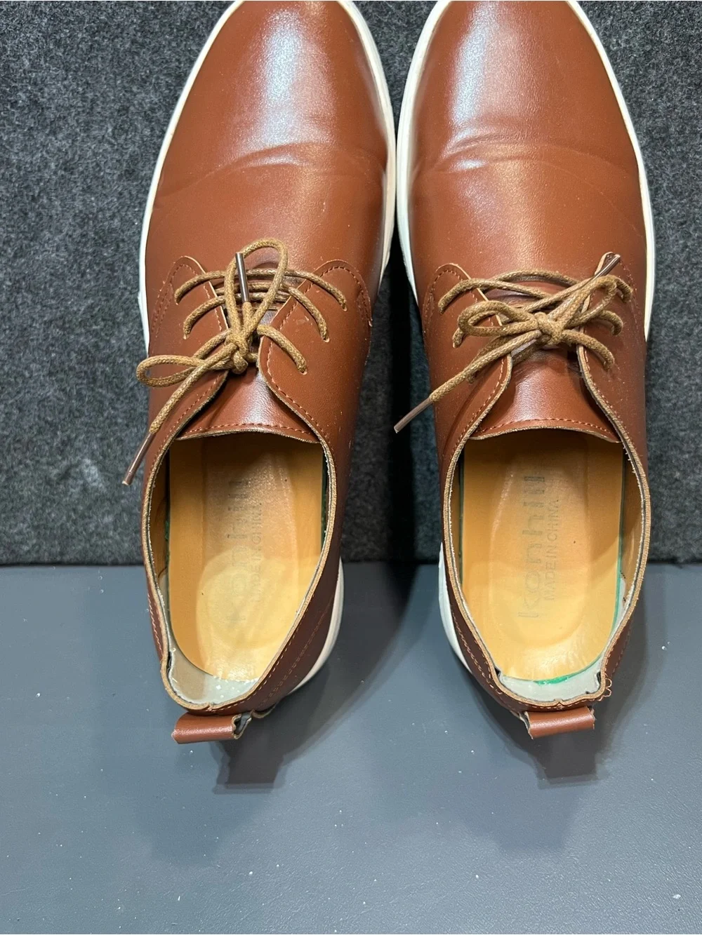 Konhill Men's Casual Oxford Shoes Size 9.5/10 (measured)